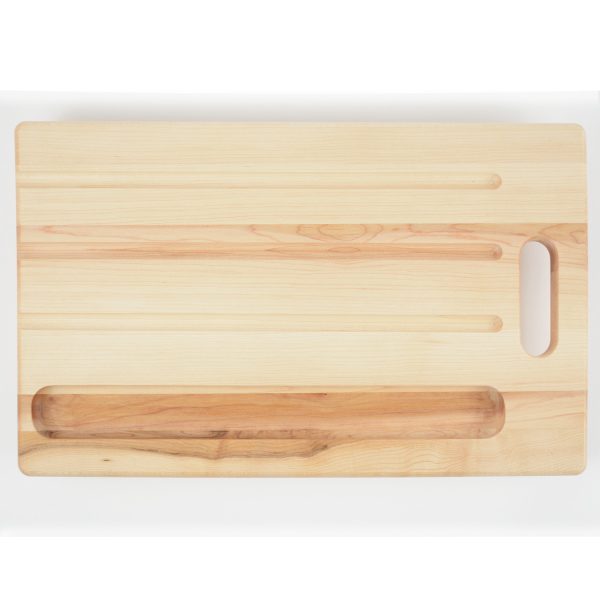 Breadboard with a knife holder. Made from hardwood maple. Canadian made.