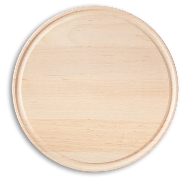 Maple or Cherry round cutting board
