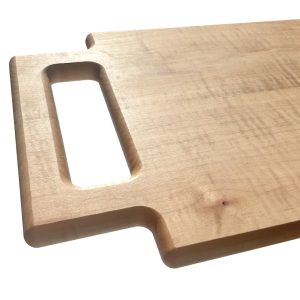 unique cutting board with handle. Made with Hardwood Maple