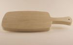 Small wooden bread board side view