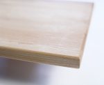 Wedding favor cutting board side view. Made in Canada