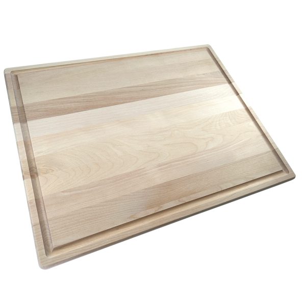 Extra Large Cutting board for Meat made from hardwood maple.