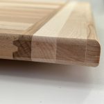 Large Pastry Board side view maple
