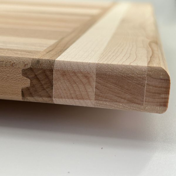 Large Pastry Board side view maple